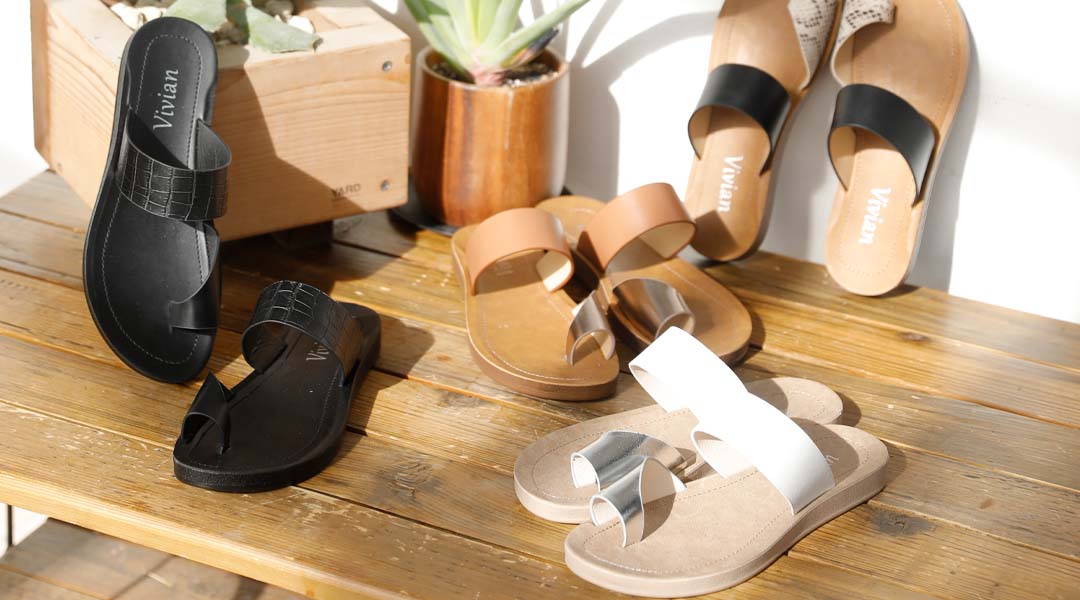 甲バンドトングカジュアルコンフォートサンダル