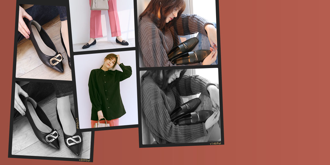 秋新作モチーフパンプス