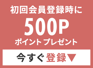 初回会員登録時に300ポイントプレゼント