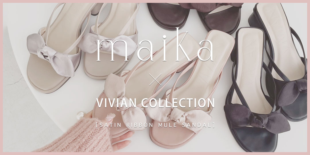 maika,コラボ,ミュールサンダル,モテコーデ