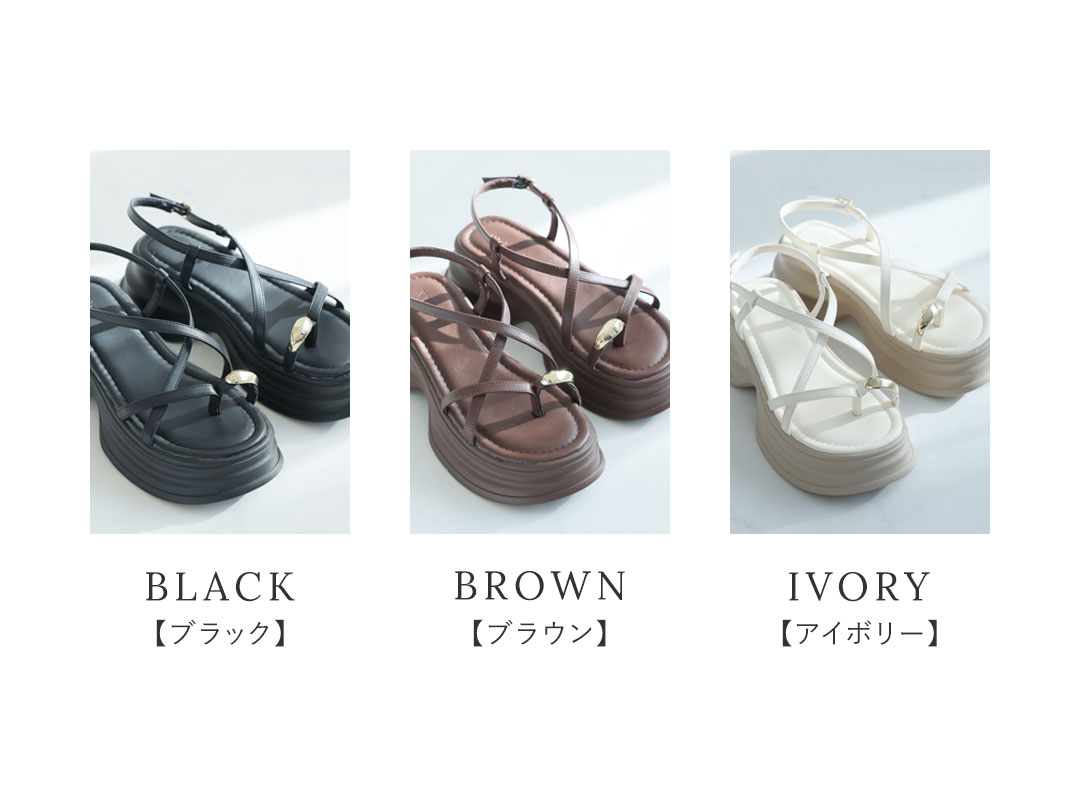 koko,コラボレーション！厚底クロスパデッドバックストラップサンダル