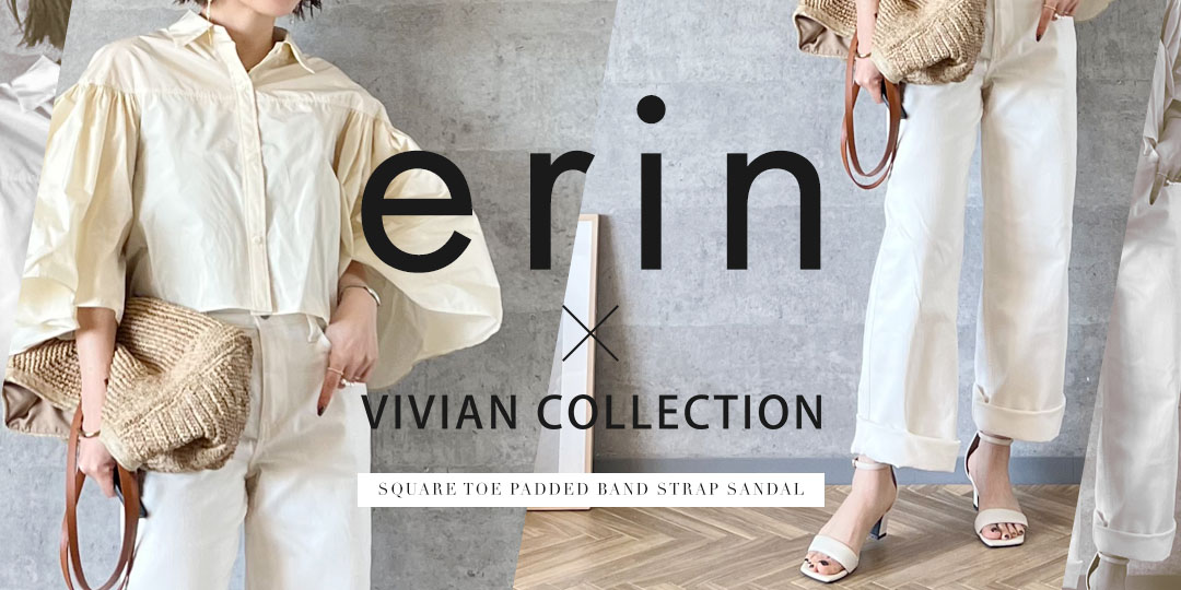 erin,コラボ,パデッド,サンダル