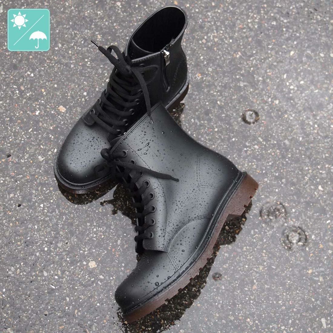 完全防水レースアップショートブーツ ｜靴・レディースシューズの通販