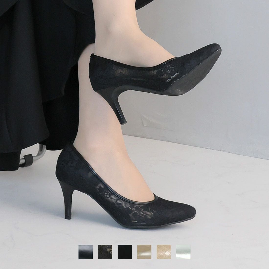 2026年春再販】ポインテッドトゥ7cmキレイめパンプス ｜靴・レディース