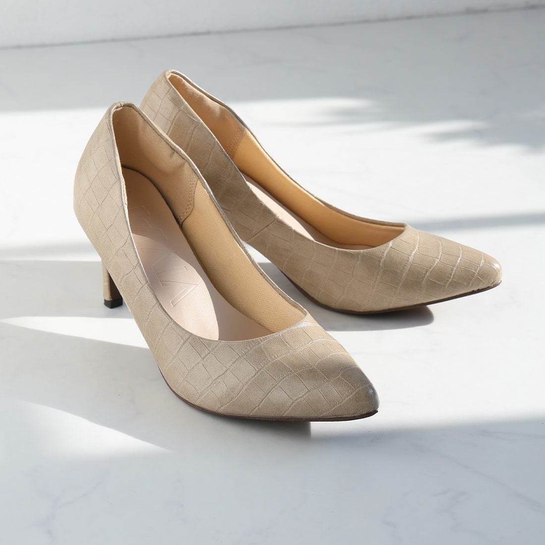 2026年春再販】ポインテッドトゥ7cmキレイめパンプス ｜靴・レディース