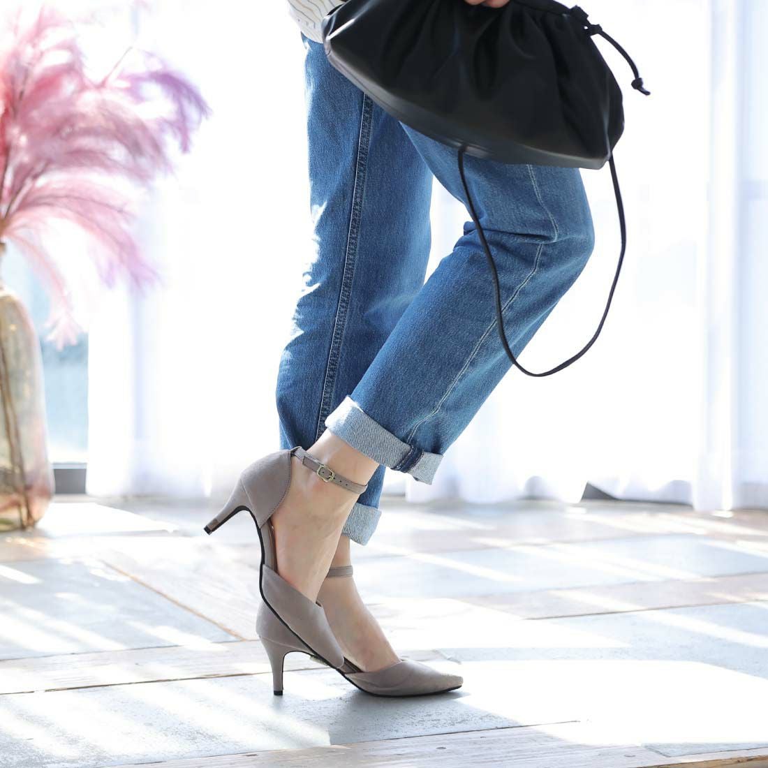 ７ＵＰ　ヴィンテージバンク ポインテッドトゥセパレートパンプス ｜靴・レディースシューズの通販