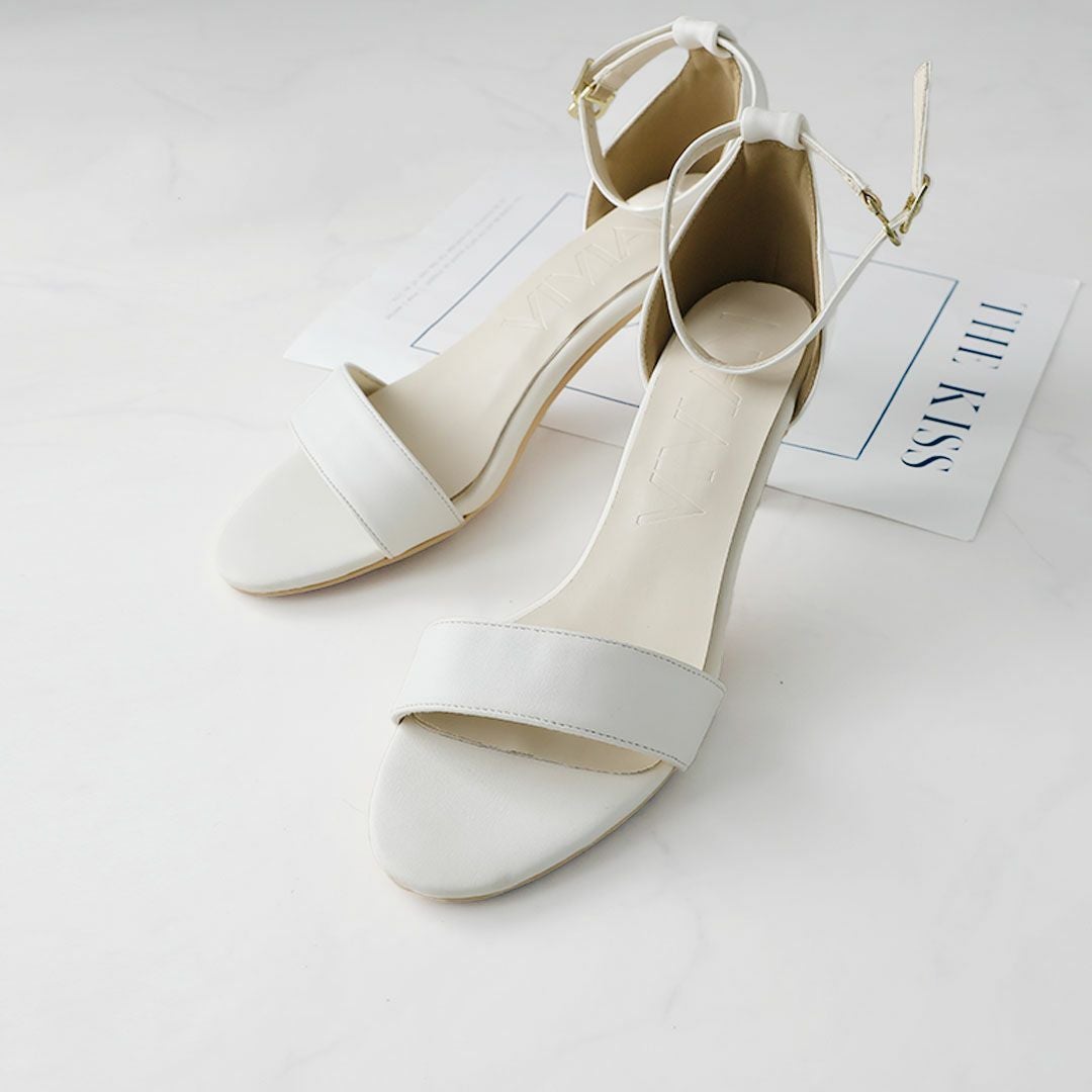 6.5cmヒールストラップシンプルキレイめサンダル ｜靴・レディース