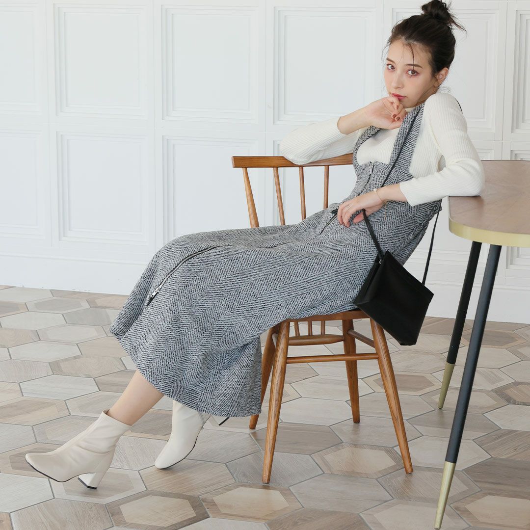 2025年新色追加】5cmヒール/スクエアトゥストレッチショートブーツ