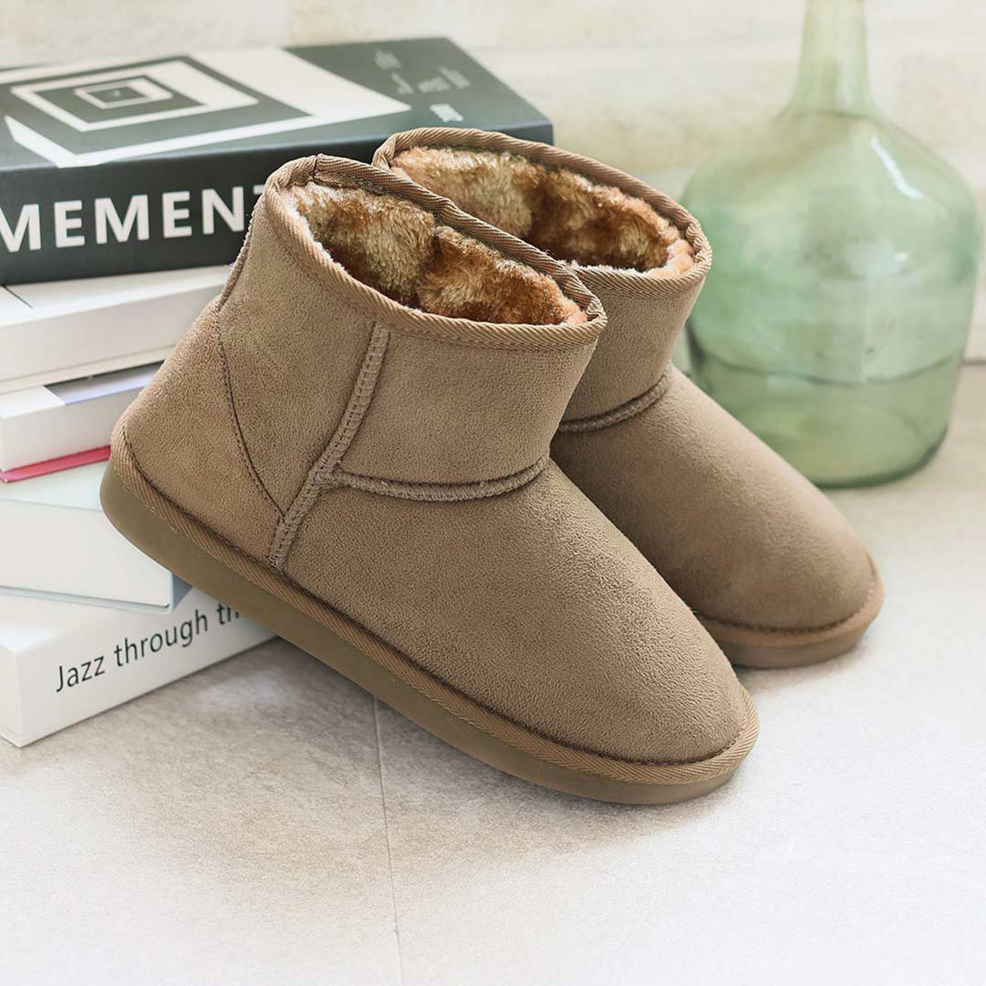 撥水ムートンブーツショート丈 ｜靴・レディースシューズの通販なら