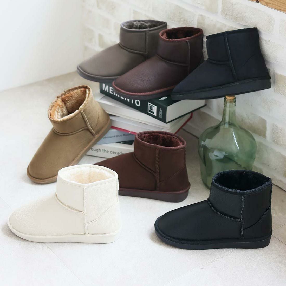 撥水ムートンブーツショート丈 ｜靴・レディースシューズの通販なら