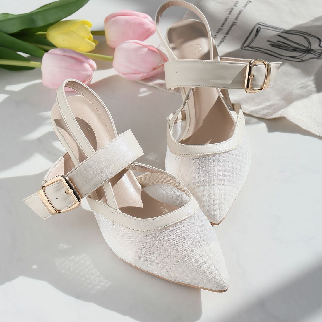 2026年春新色追加】ポインテッドトゥバックルベルトバックストラップ