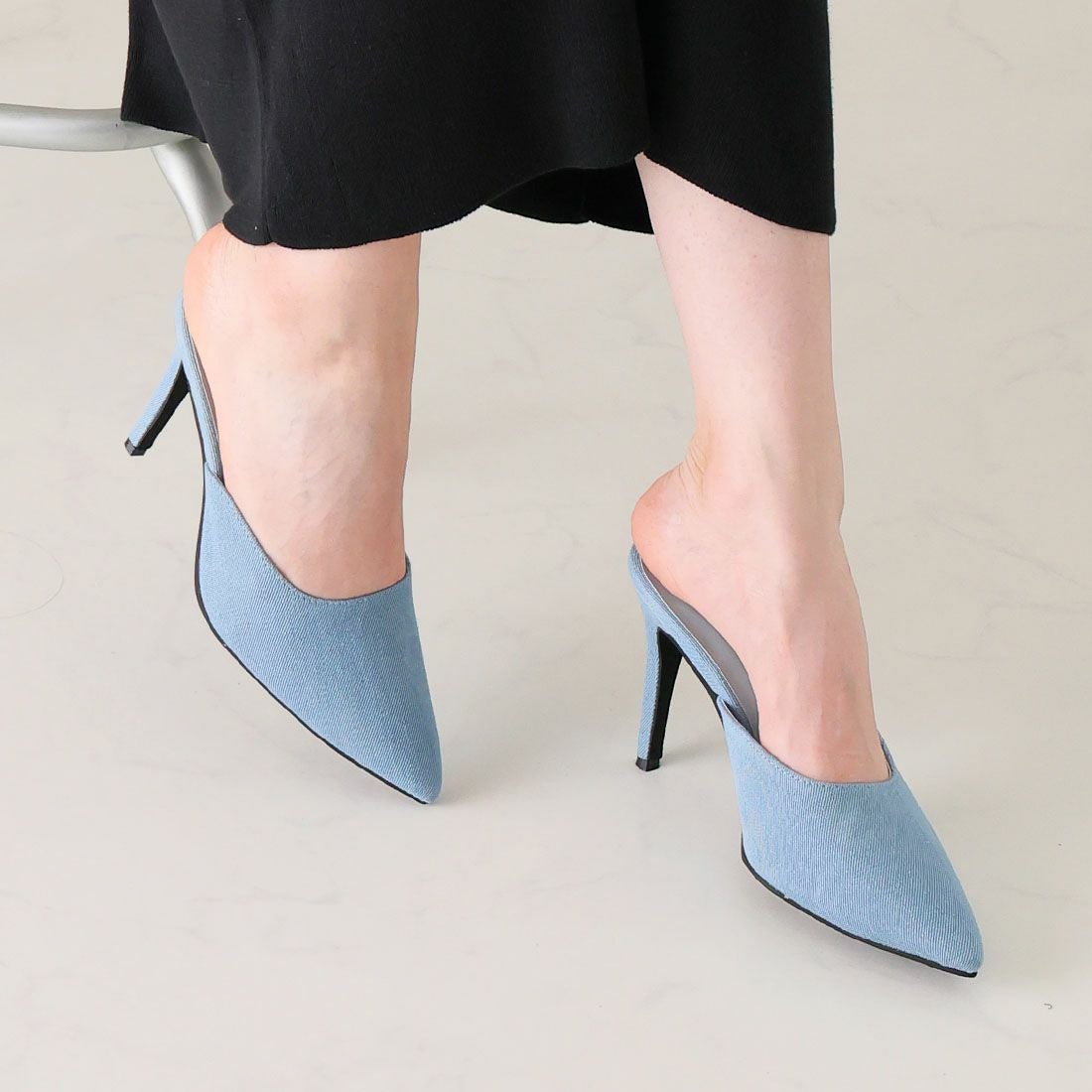 2026年春新色追加】ポインテッドトゥピンヒールミュール ｜靴
