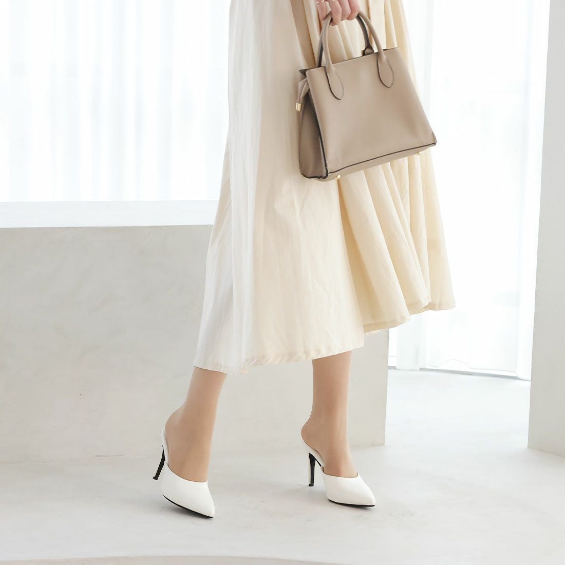 2026年春新色追加】ポインテッドトゥピンヒールミュール ｜靴