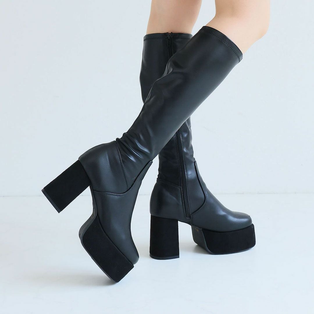 2025年秋冬新色追加】【公式ストア/ZOZO限定】スクエアトゥ厚底