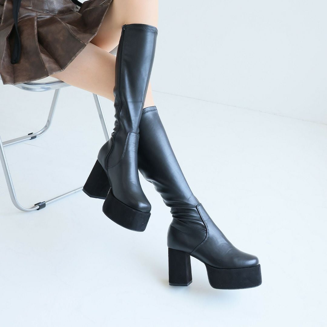 2025年秋冬新色追加】【公式ストア/ZOZO限定】スクエアトゥ厚底