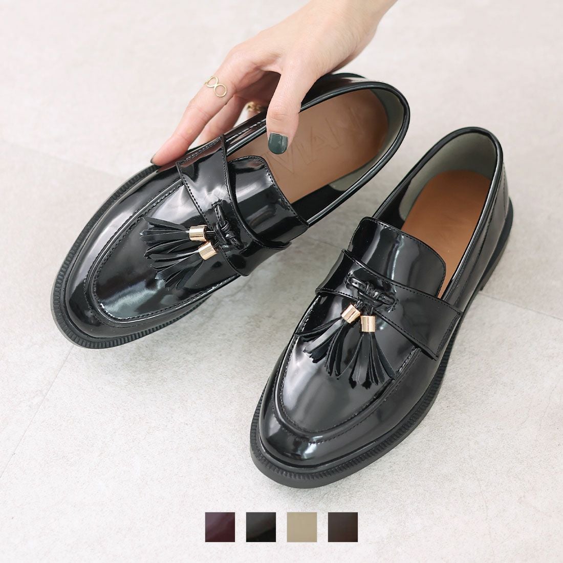 2026年春再販】タッセルローファー ｜靴・レディースシューズの通販