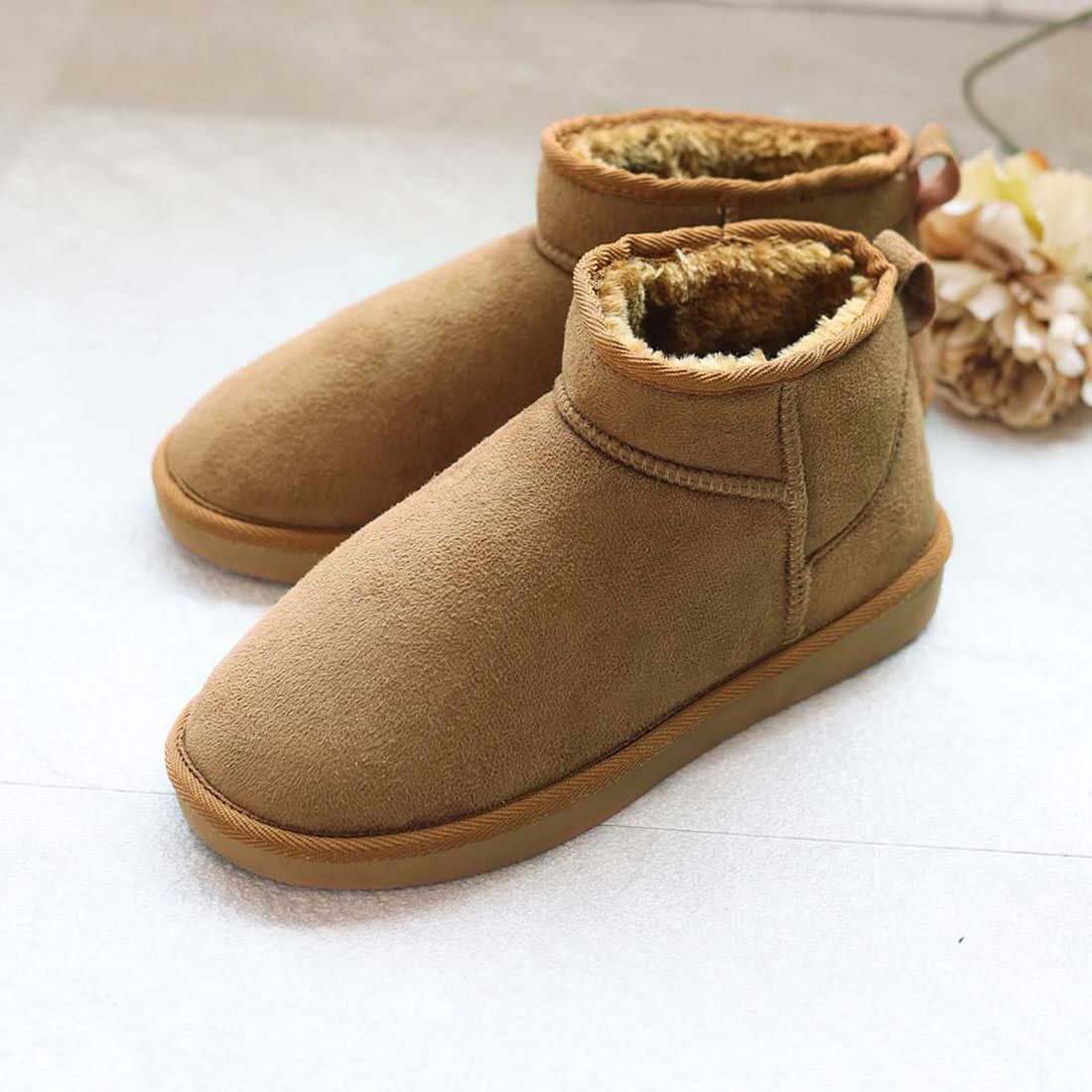 撥水ミニ丈ムートンブーツ ｜靴・レディースシューズの通販ならVIVIAN