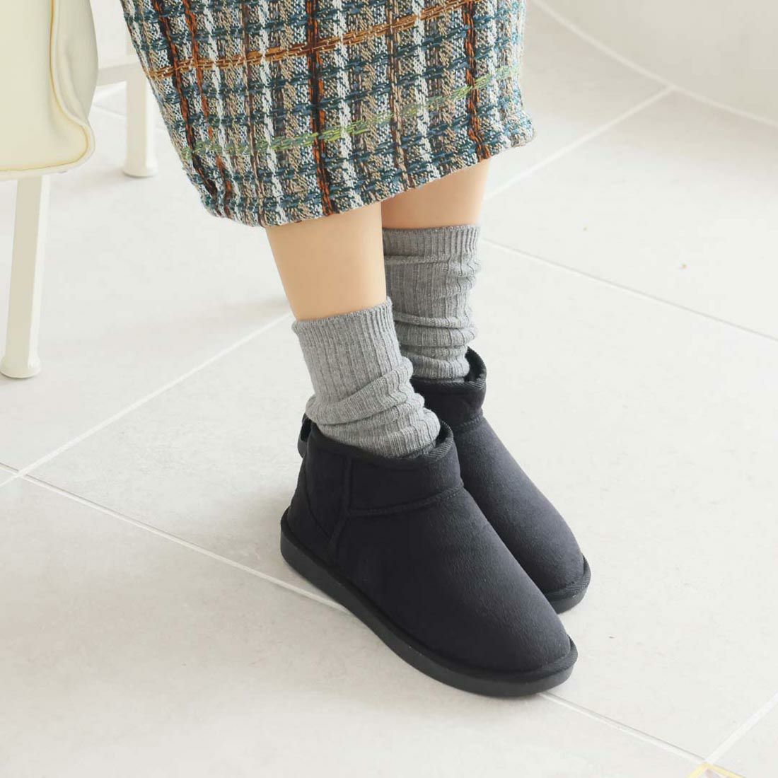 撥水ミニ丈ムートンブーツ ｜靴・レディースシューズの通販ならVIVIAN