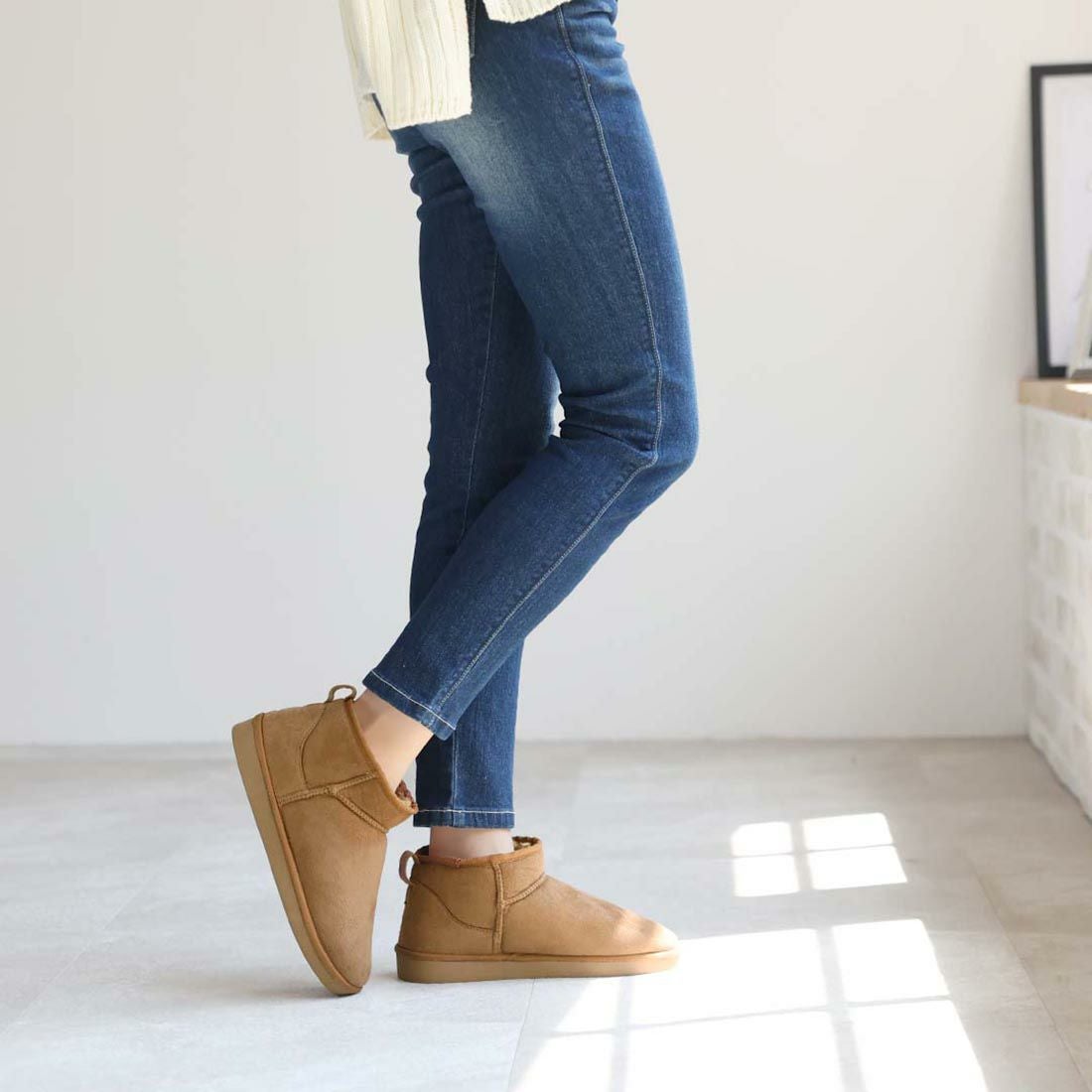 撥水ミニ丈ムートンブーツ ｜靴・レディースシューズの通販ならVIVIAN