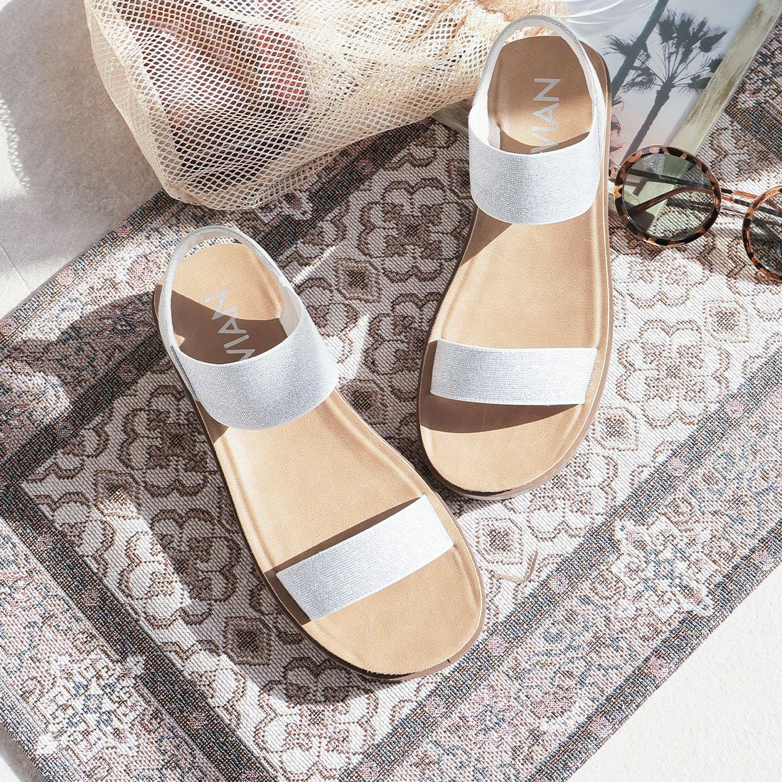 サッ！と履ける】厚底コンフォートバックバンドゴムサンダル ｜靴