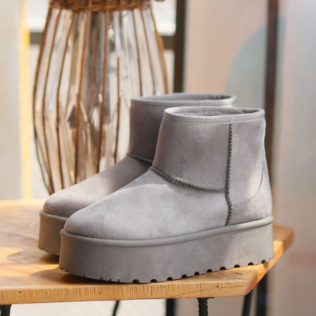 2025年新色追加】厚底ムートンブーツ ｜靴・レディースシューズの通販