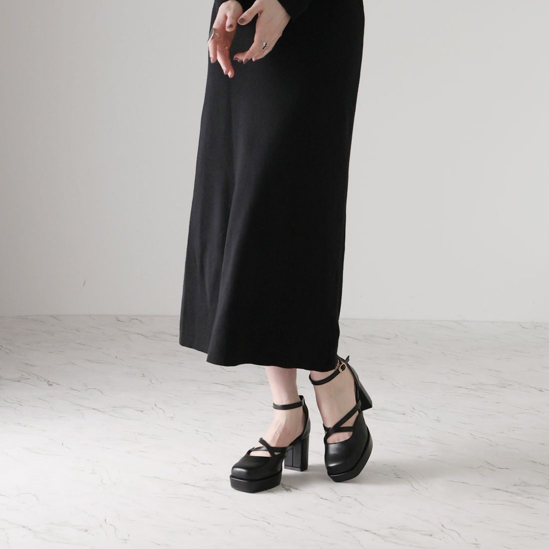 2026年春再販】【公式ストア/ZOZO限定】厚底プラットフォームクロス