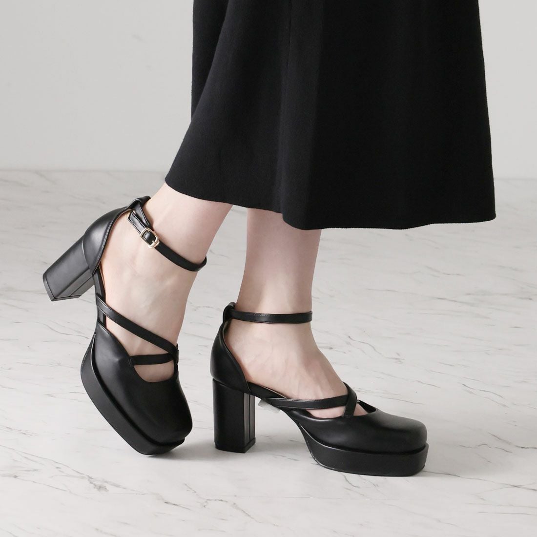 2026年春再販】【公式ストア/ZOZO限定】厚底プラットフォームクロス