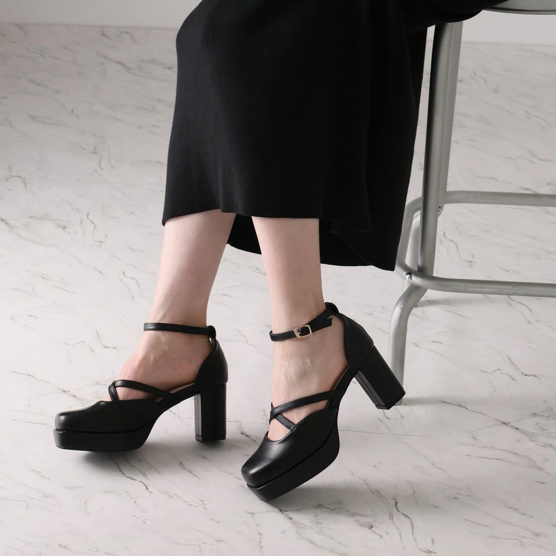 2026年春再販】【公式ストア/ZOZO限定】厚底プラットフォームクロス