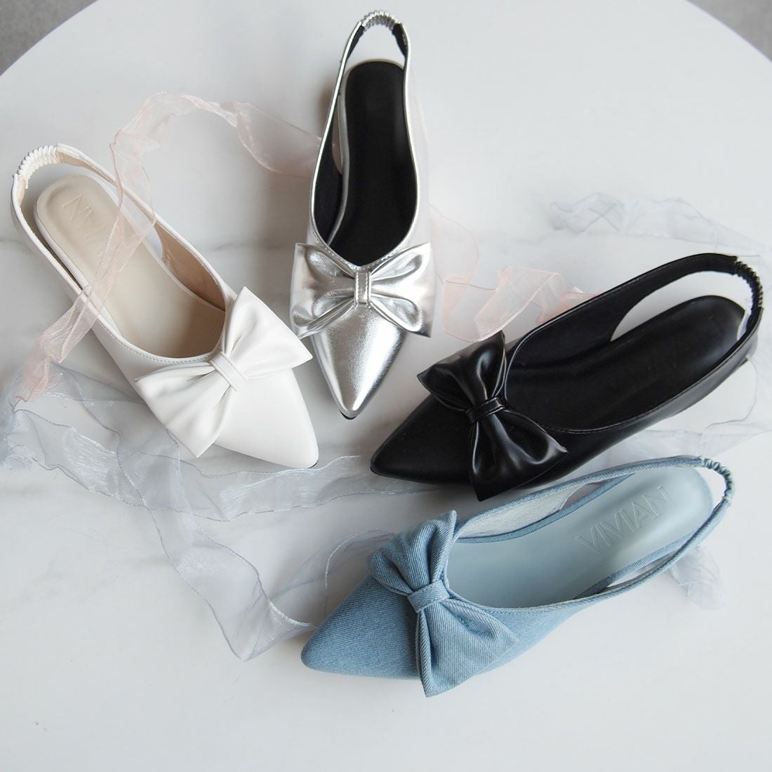 新色追加】【公式ストア/ZOZO限定】ポインテッドトゥリボンバック