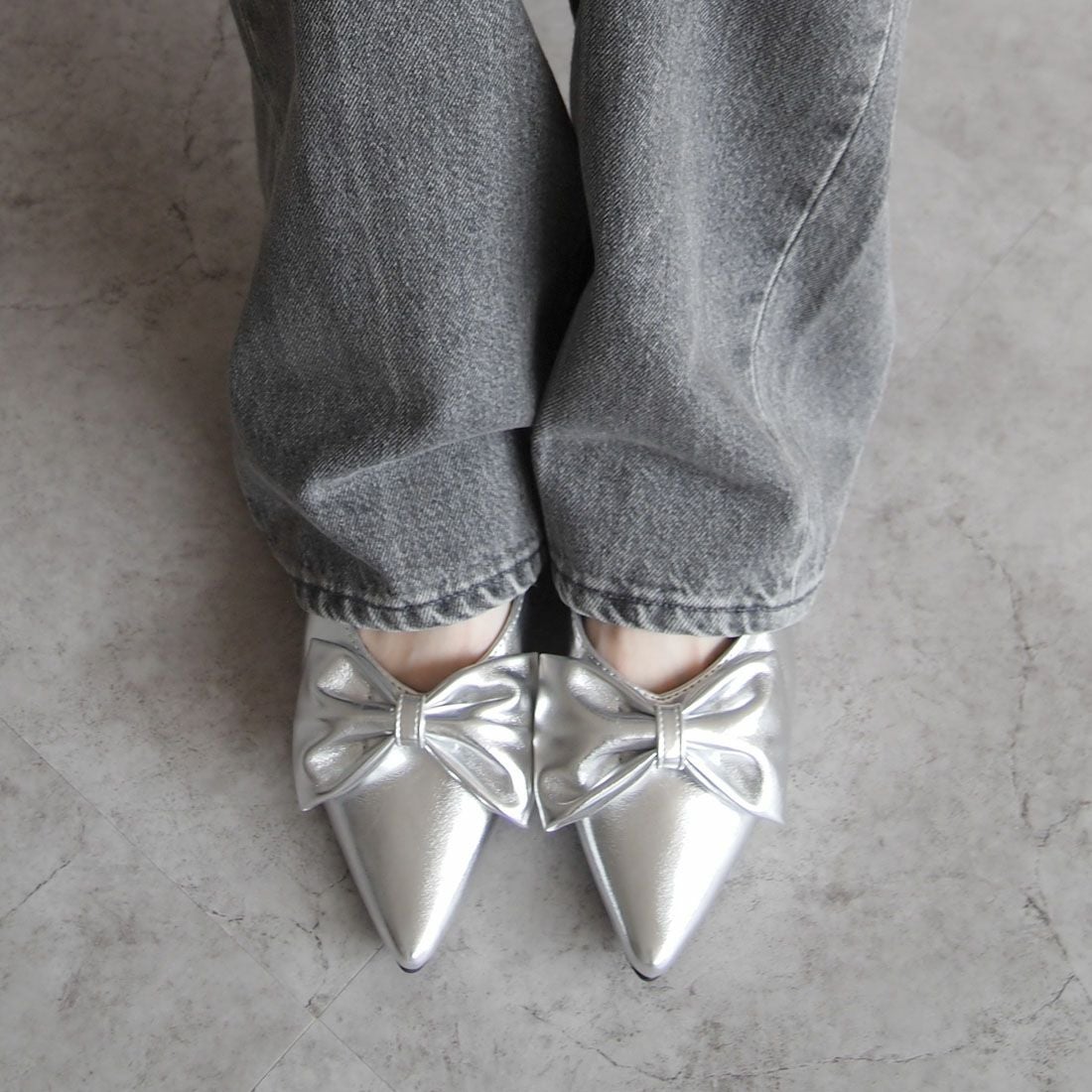 新色追加】【公式ストア/ZOZO限定】ポインテッドトゥリボンバック