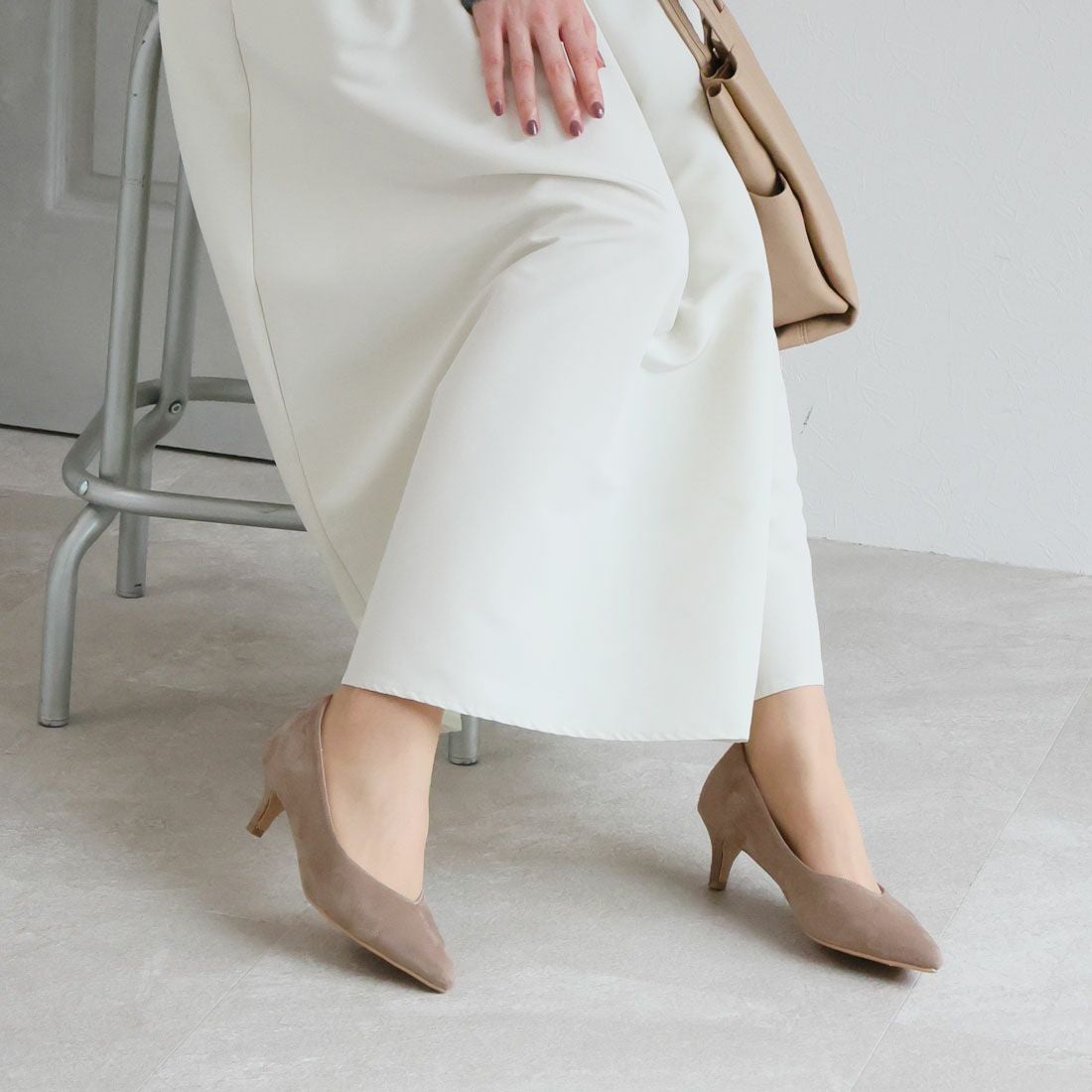 履き心地やみつき感激】ポインテッドトゥ5cmヒール感激パンプス ｜靴