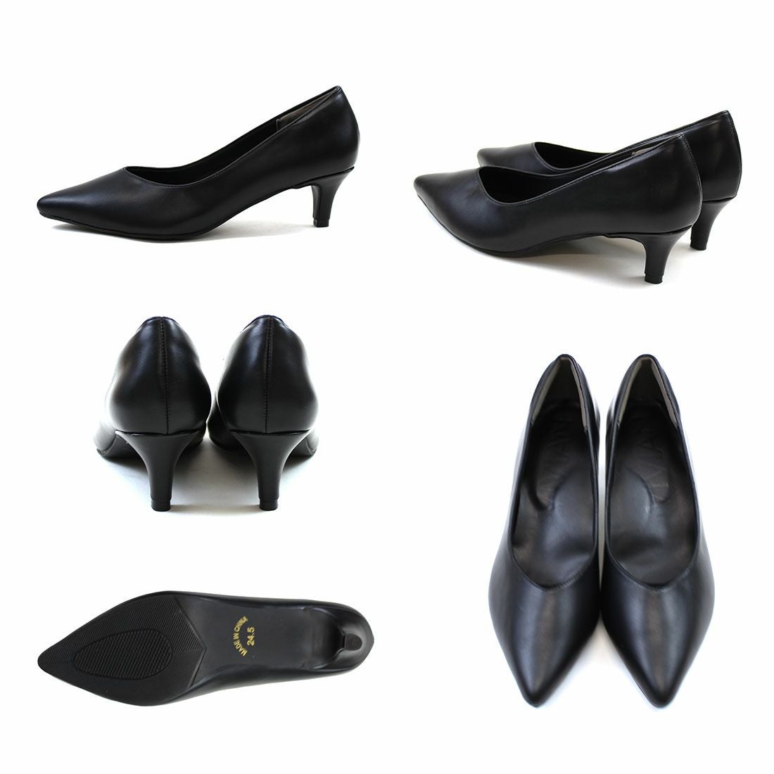 履き心地やみつき感激】ポインテッドトゥ5cmヒール感激パンプス ｜靴