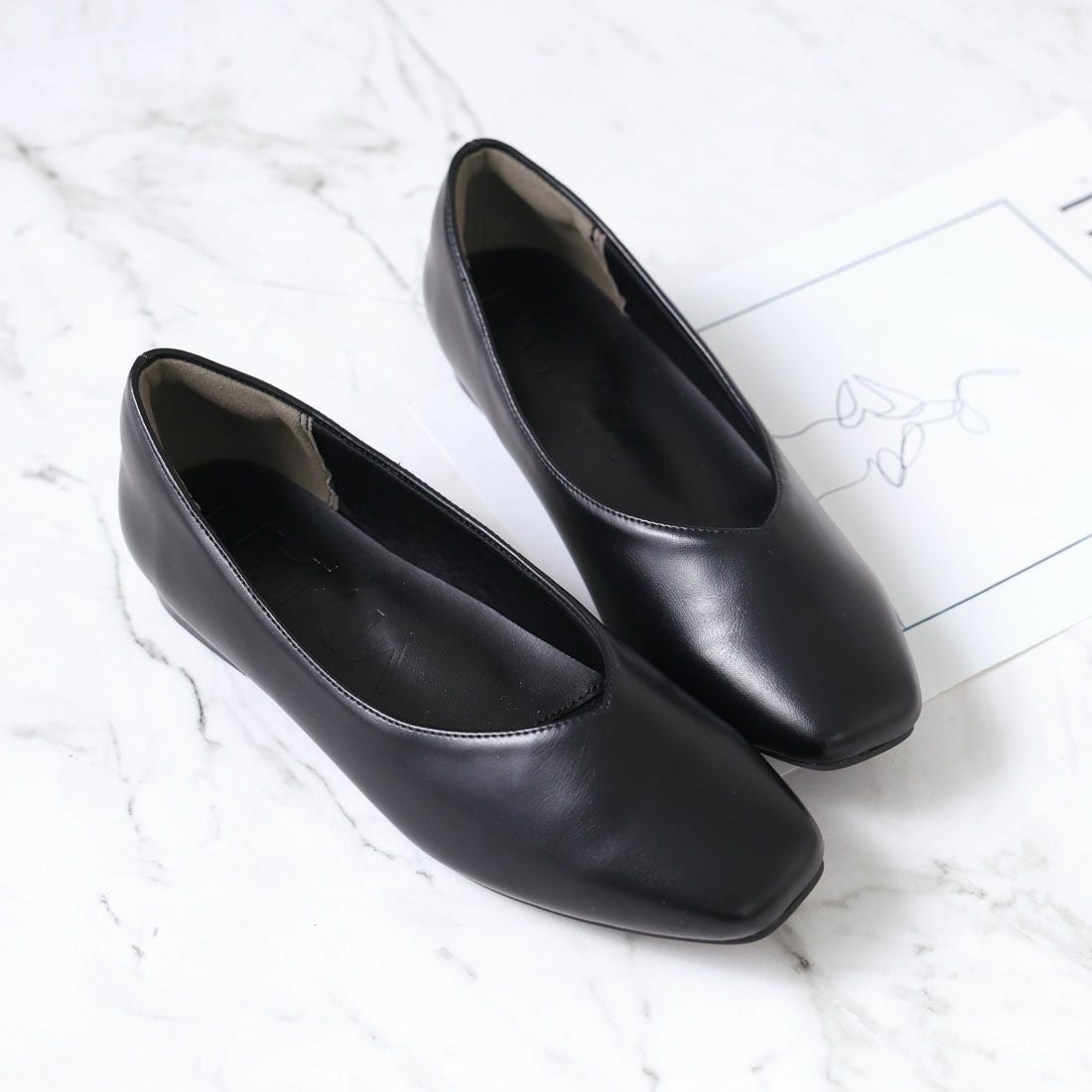 履き心地やみつき感激】スクエアトゥ2cmヒール感激パンプス ｜靴