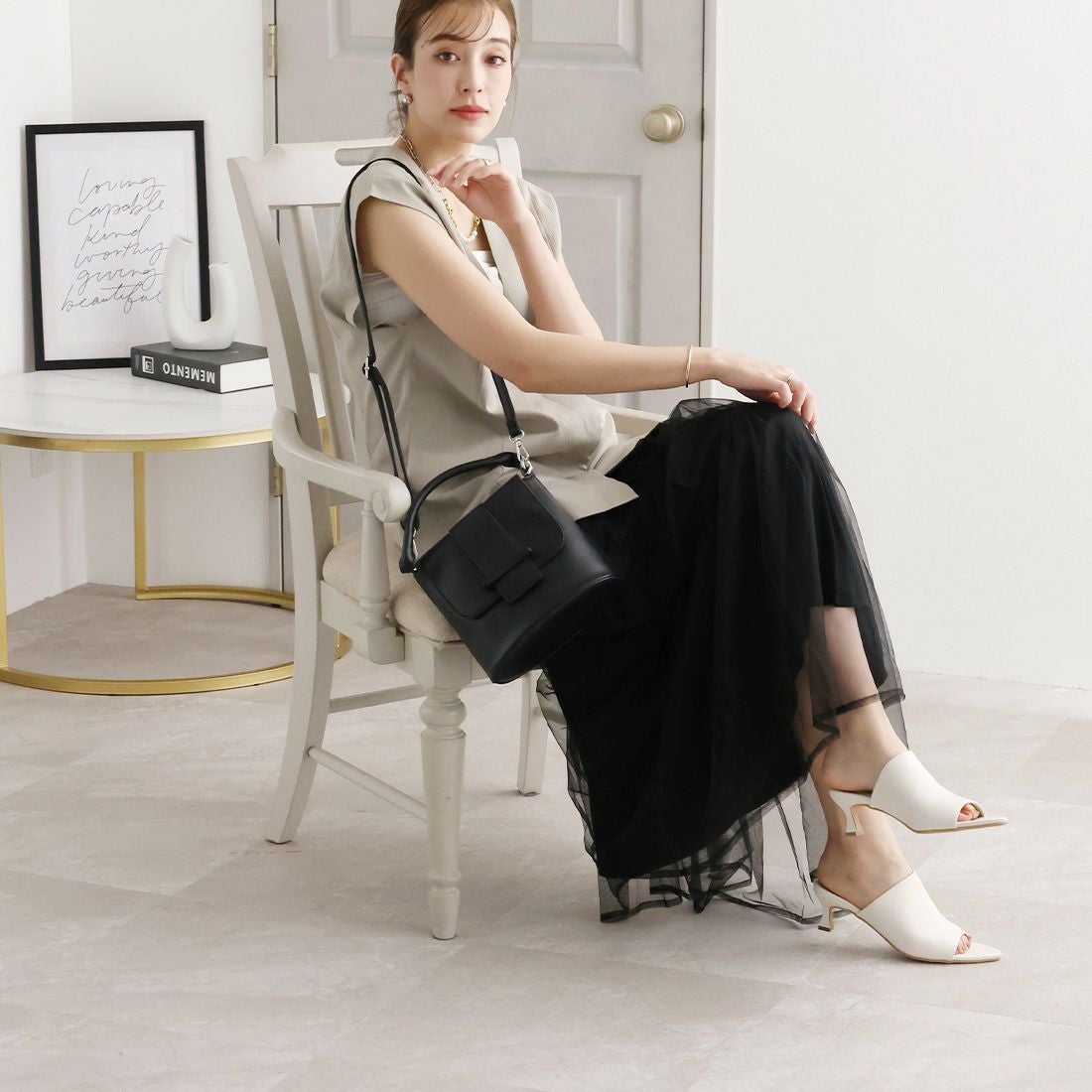 ポインテッドトゥミュールサンダル ｜靴・レディースシューズの通販