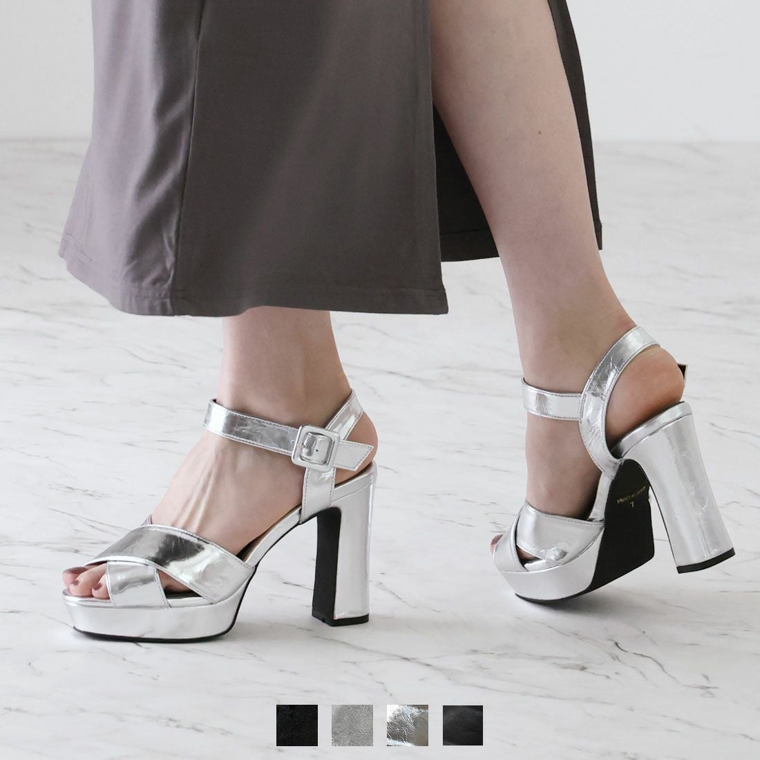 公式ストア/ZOZO限定】厚底プラットフォームクロスバンドストラップ