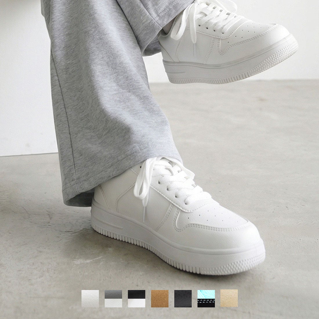 2026年春再販】【メンズレディース】ローテクレースアップスニーカー