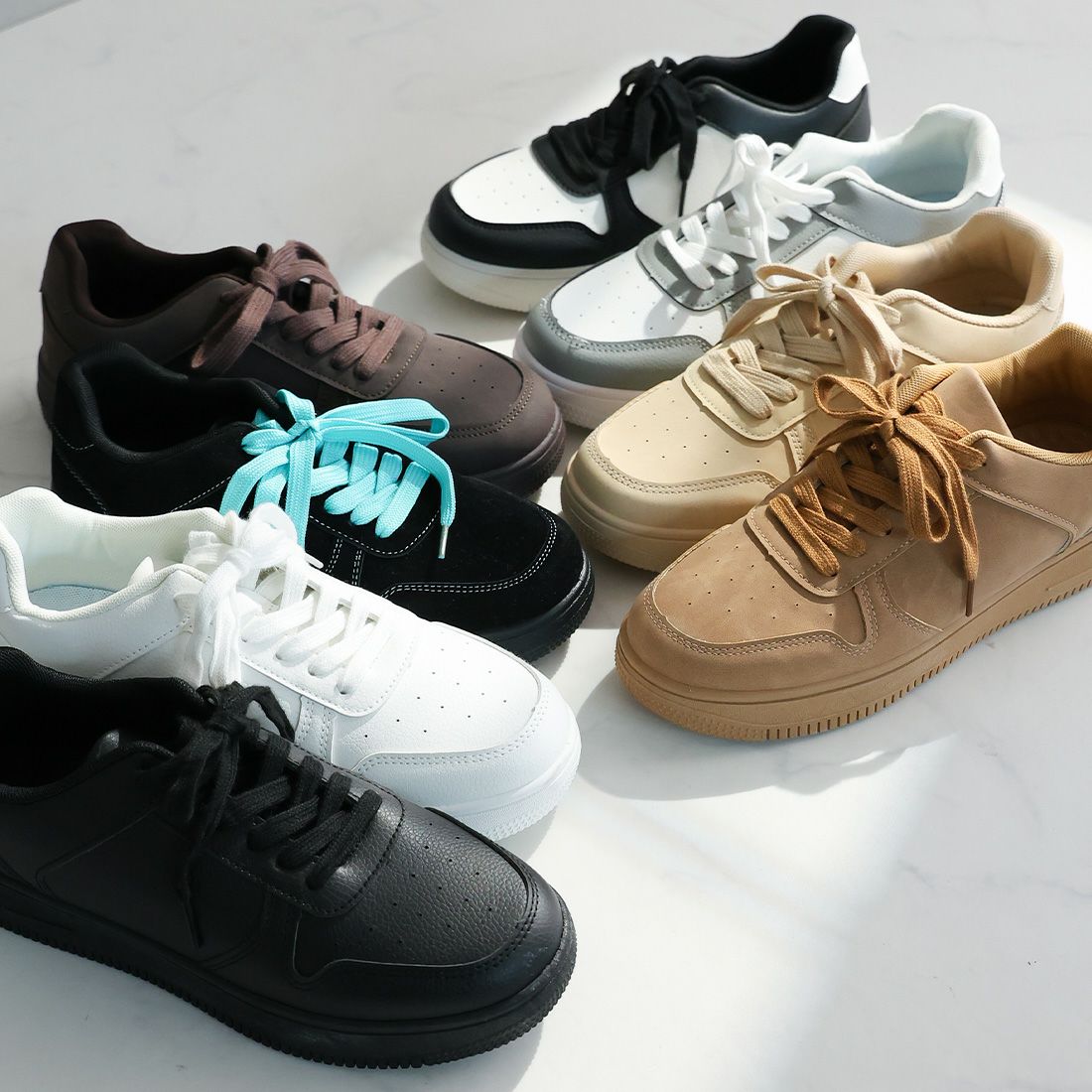 2026年春再販】【メンズレディース】ローテクレースアップスニーカー
