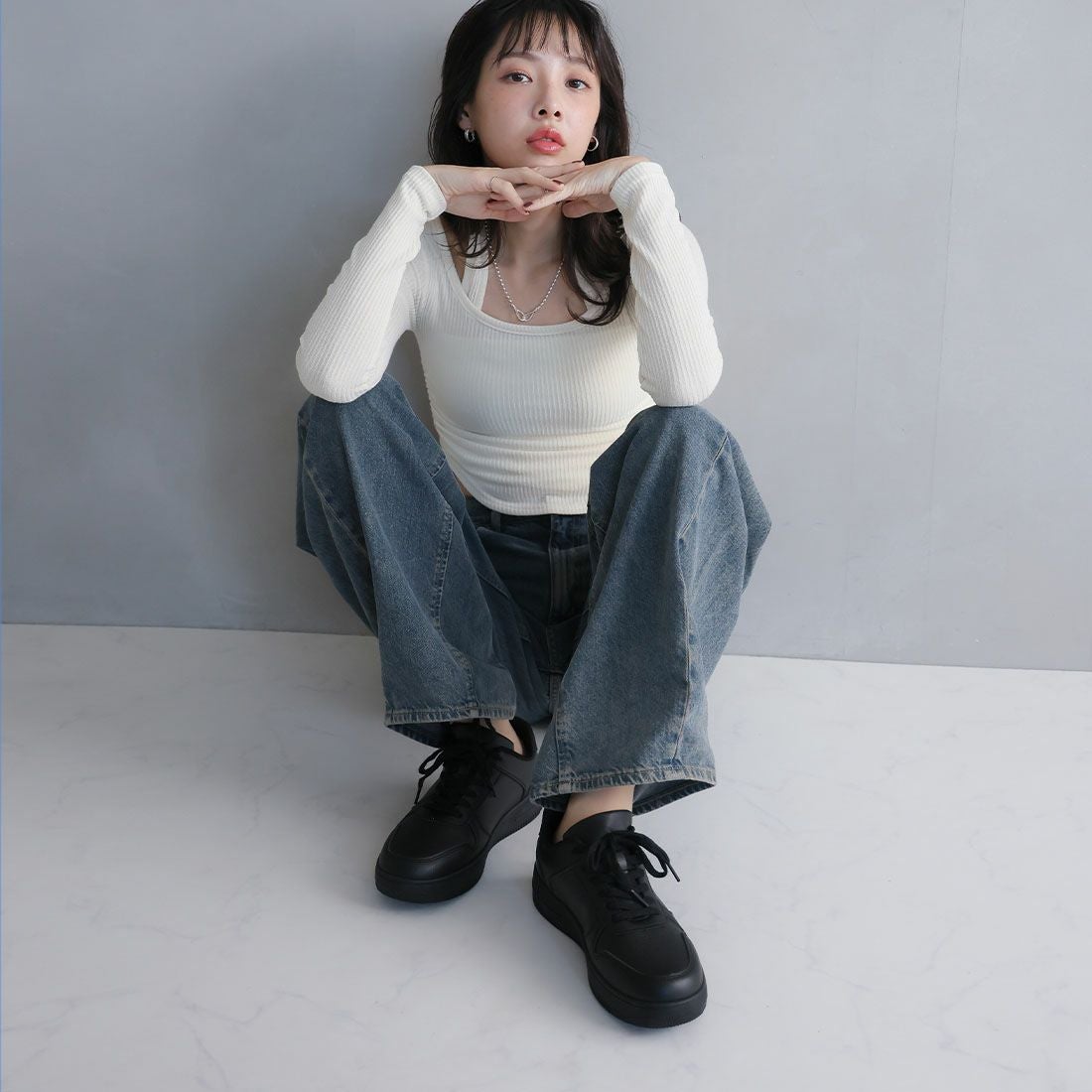 2026年春再販】【メンズレディース】ローテクレースアップスニーカー