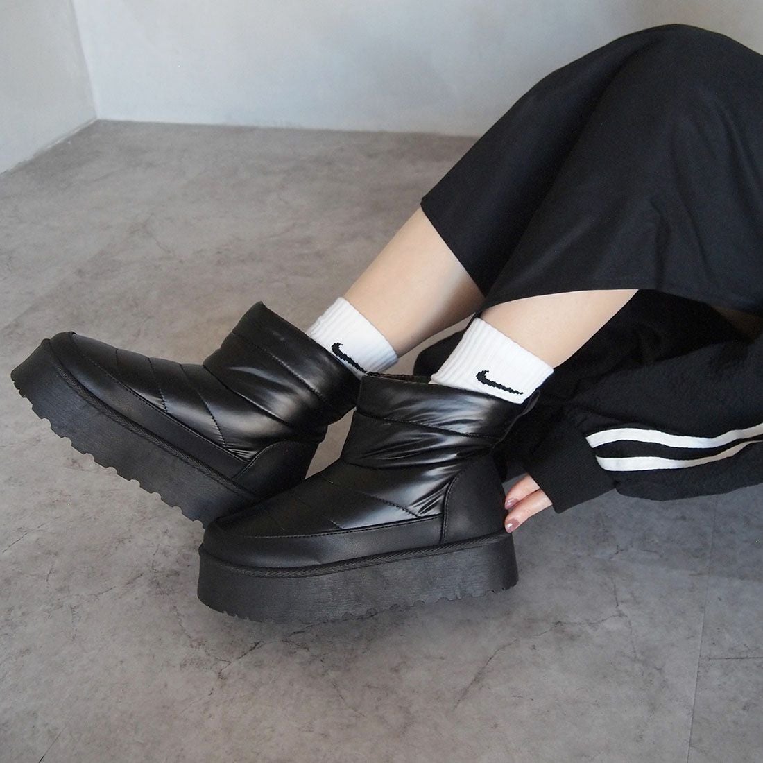 厚底防寒スノーブーツ ｜靴・レディースシューズの通販ならVIVIAN