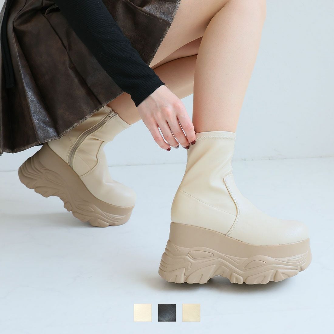 公式ストア/ZOZO限定】【2025年新色追加】厚底ボリュームソール