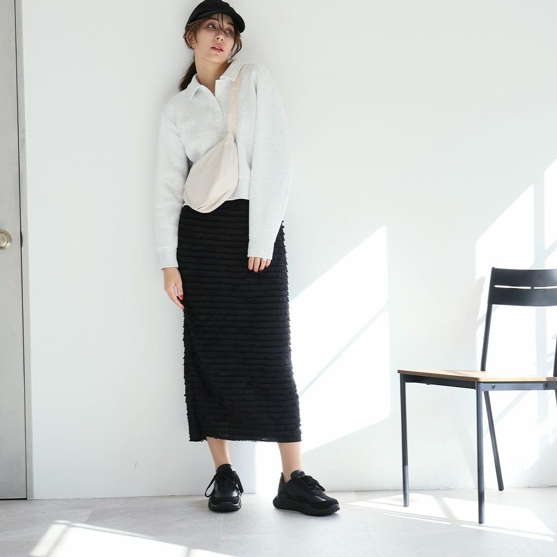 軽量厚底Tトゥデザインレースアップスニーカー ｜靴・レディース