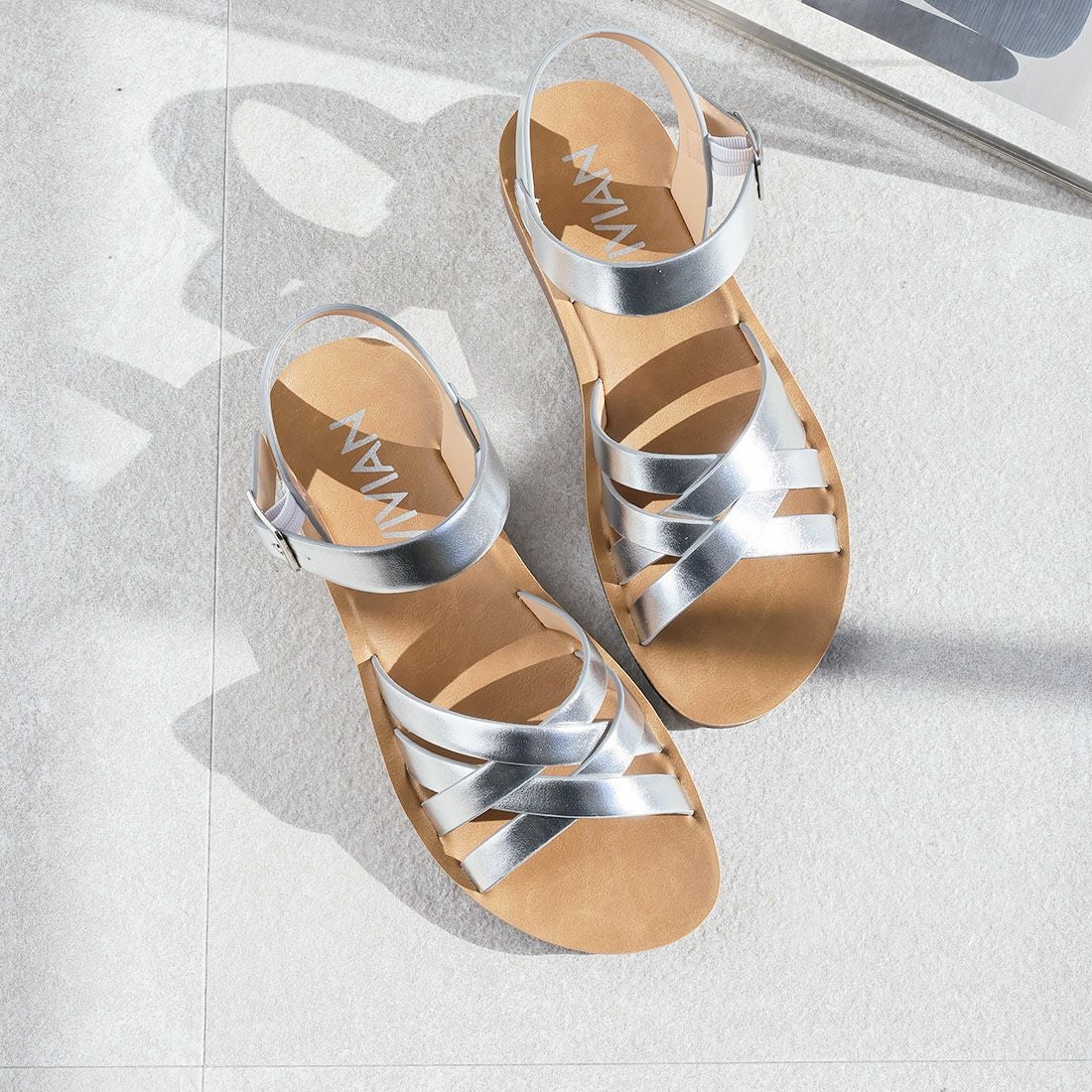 カジュアルコンフォート編み込みデザインサンダル ｜靴・レディース