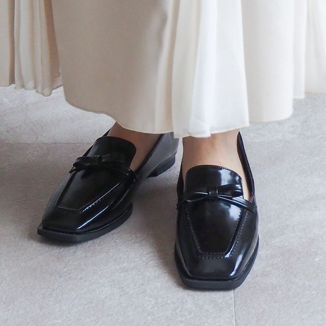 晴雨兼用】リボンレインローファー ｜靴・レディースシューズの通販