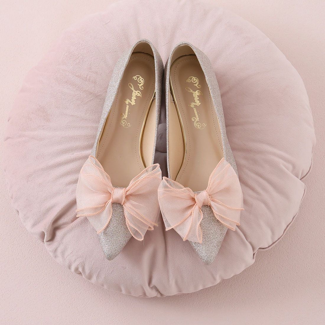 キラキラグリッターリボンパンプス ｜靴・レディースシューズの通販