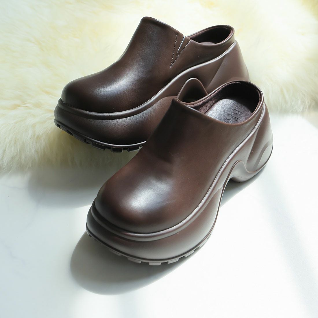 厚底スリッポンサボサンダル ｜靴・レディースシューズの通販なら