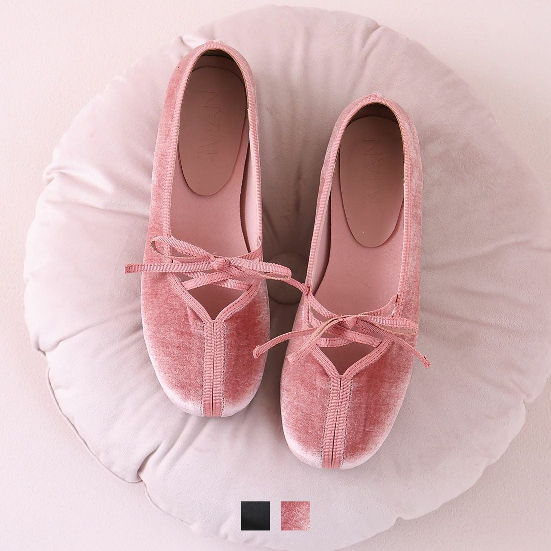 公式ストア/ZOZO限定】レースアップリボンバレエシューズ ｜靴