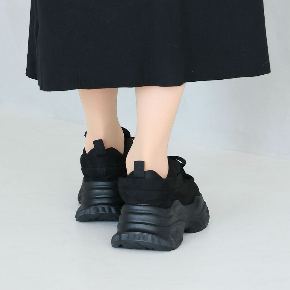 公式ストア/ZOZO限定】厚底レースアップモカシンスニーカー ｜靴