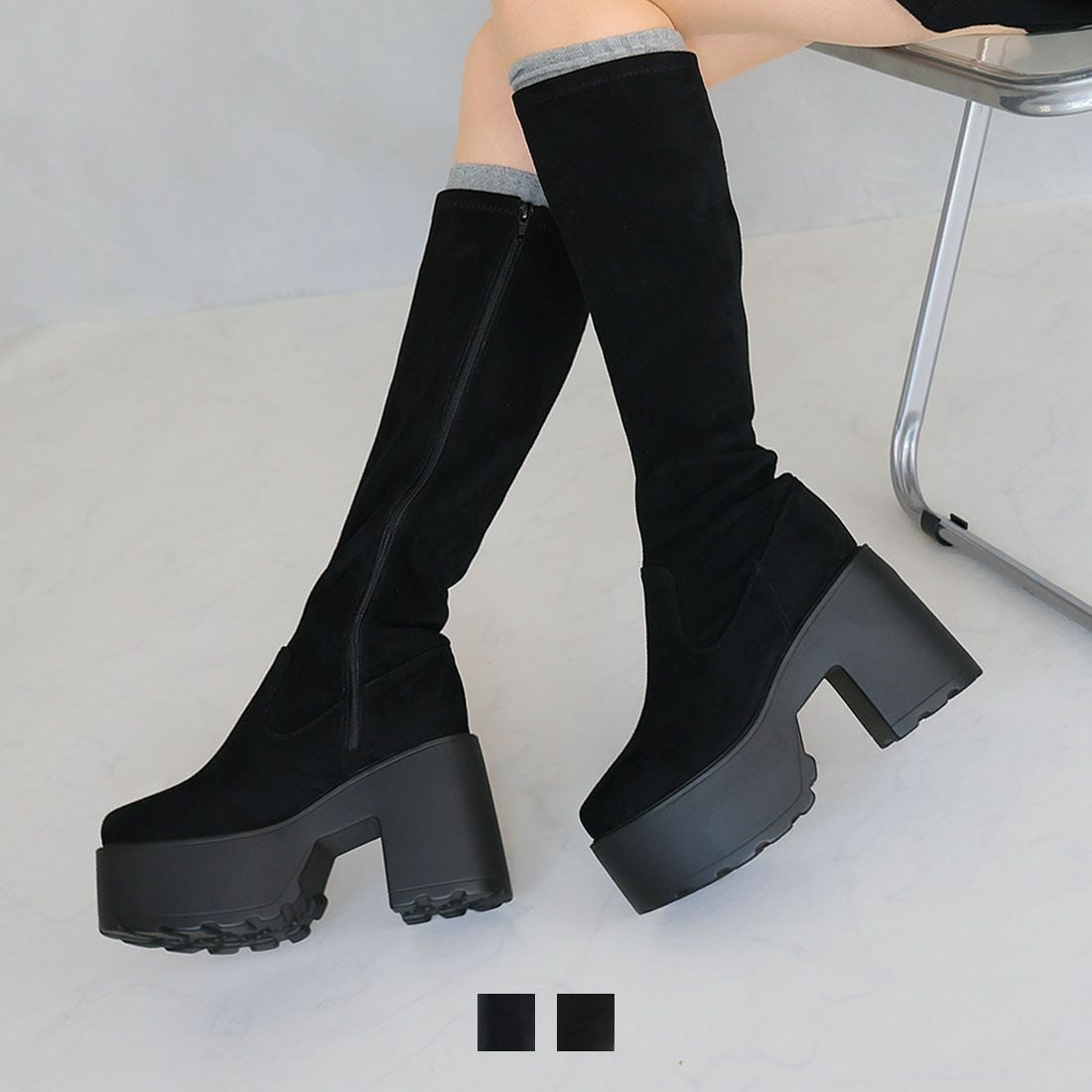 公式ストア/ZOZO限定】厚底プラットフォームチャンキーヒール