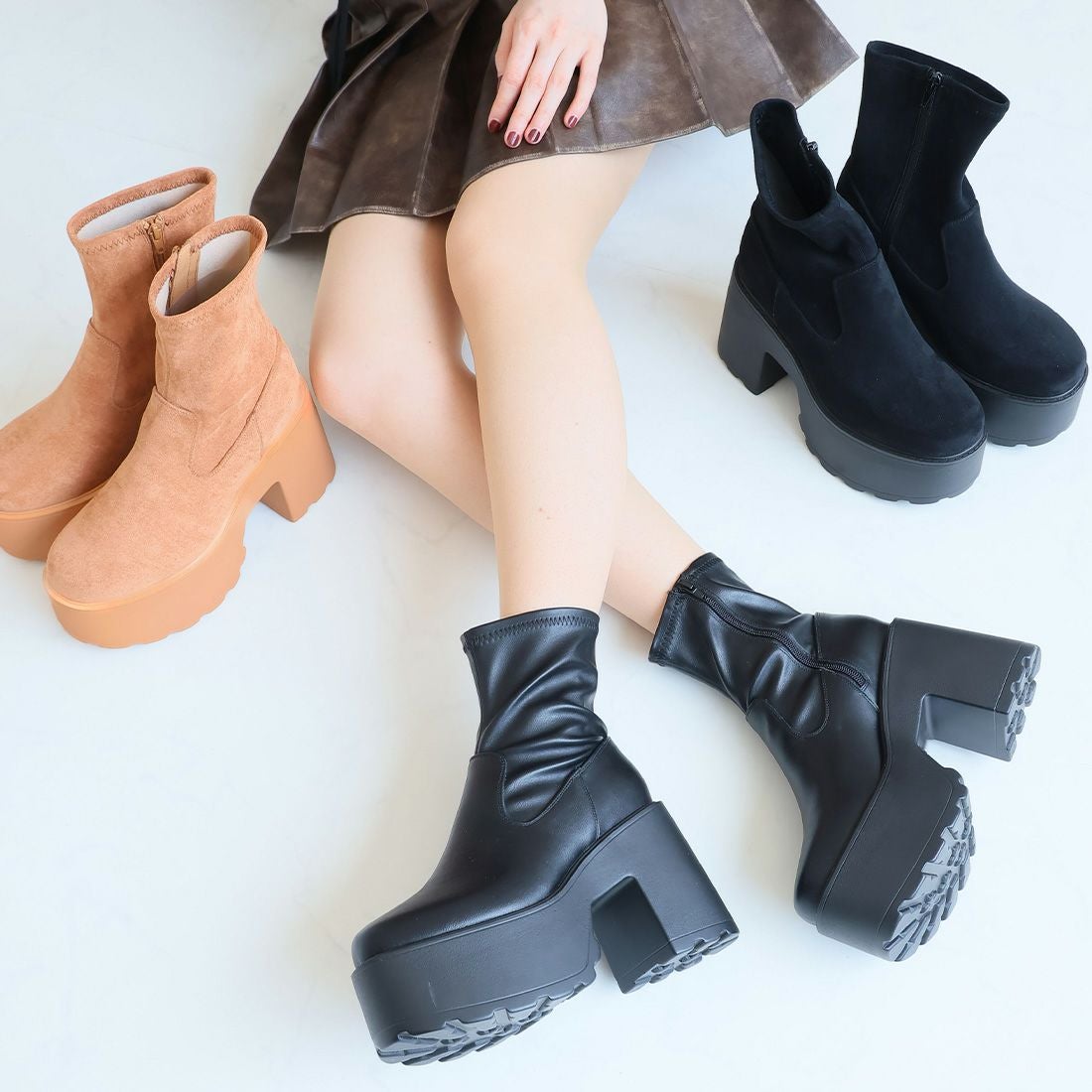 公式ストア/ZOZO限定】厚底プラットフォームチャンキーヒール