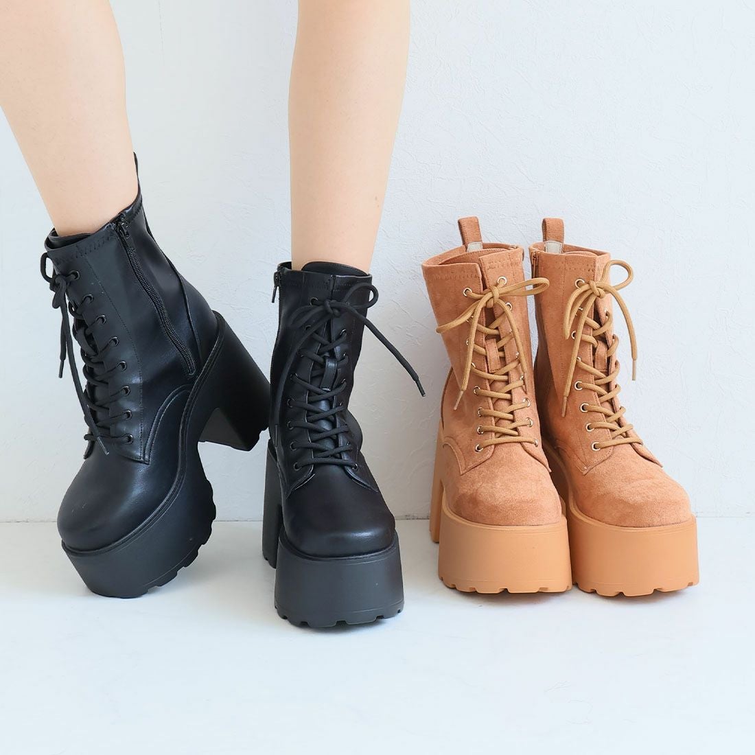 公式ストア/ZOZO限定】厚底プラットフォームチャンキーヒールレース